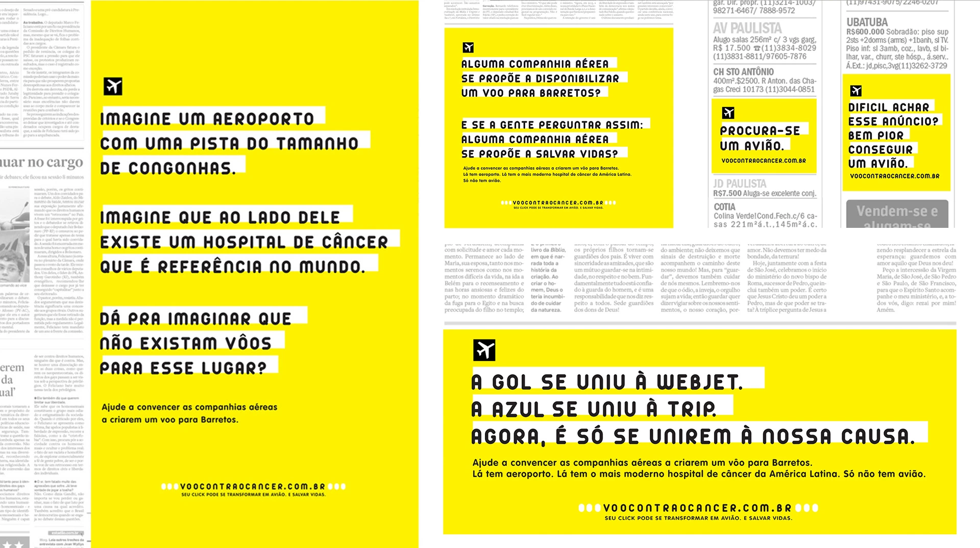 voo contra o câncer